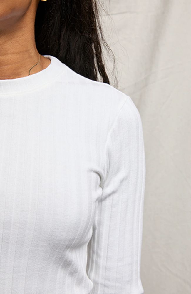 Rowe Poorboy Rib Crewneck Long Sleeve Top