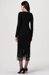 Darby LS Fringe Midi Dress