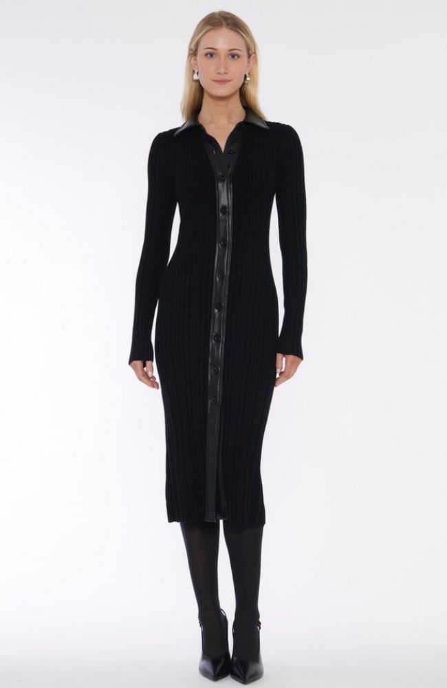 Brixton Collared Rib Dress
