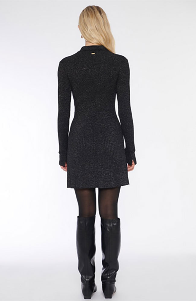 Hilary Tie Front Lurex Dress