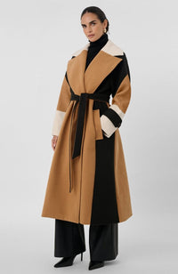 Brandy Colorblock Trench Coat