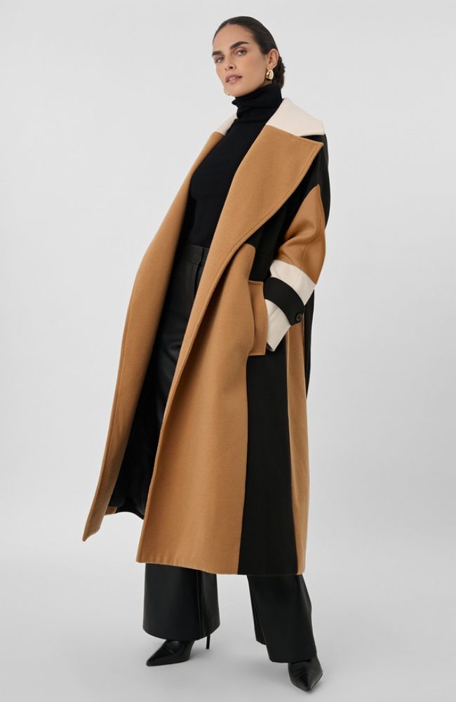 Brandy Colorblock Trench Coat