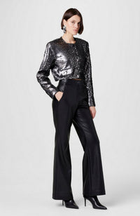 Gaia Vegan Leather Flared Pant