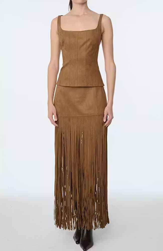 Soren Mini Skirt with Fringe
