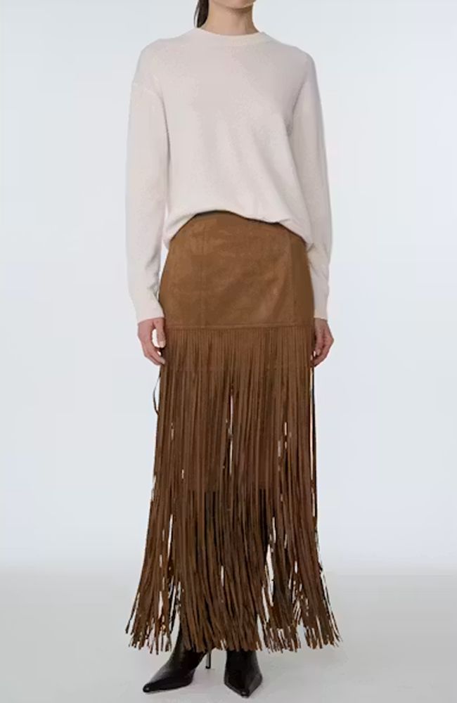 Soren Mini Skirt with Fringe