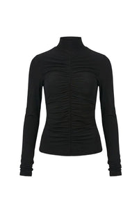 Angela Ruched Long Sleeve Top