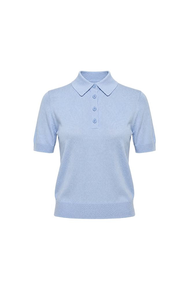 Rue Short Sleeve Polo in Sky