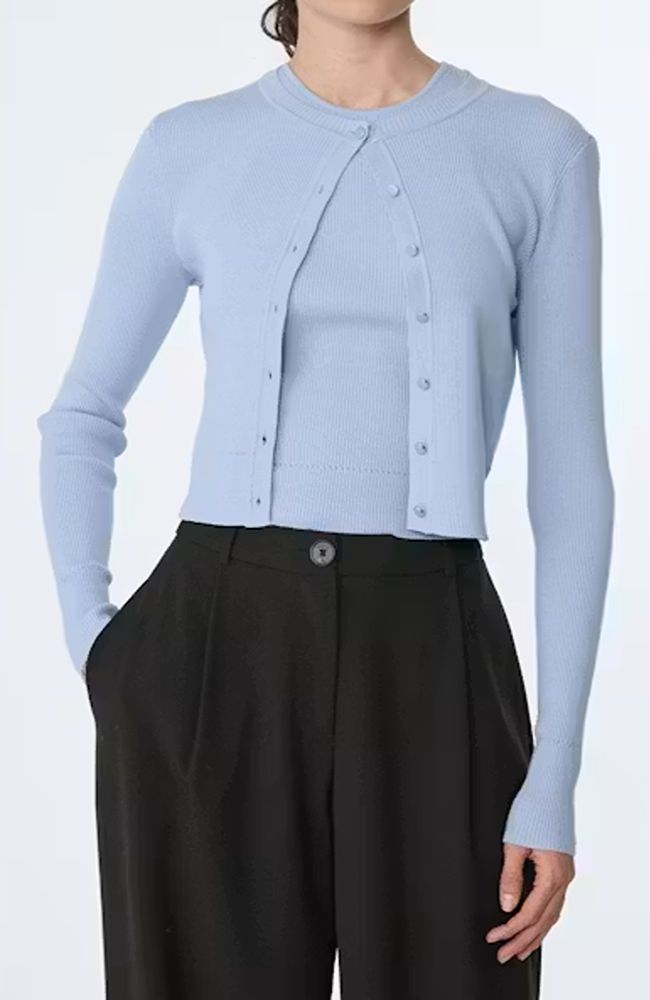 Zoe Cropped Fitted Cardigan