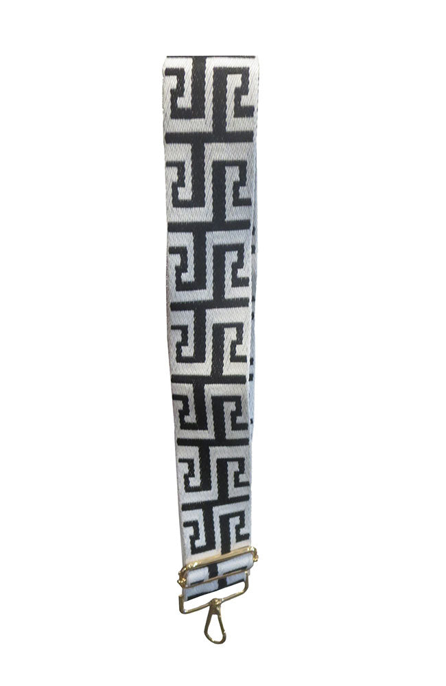 White Black Guitar Strap
