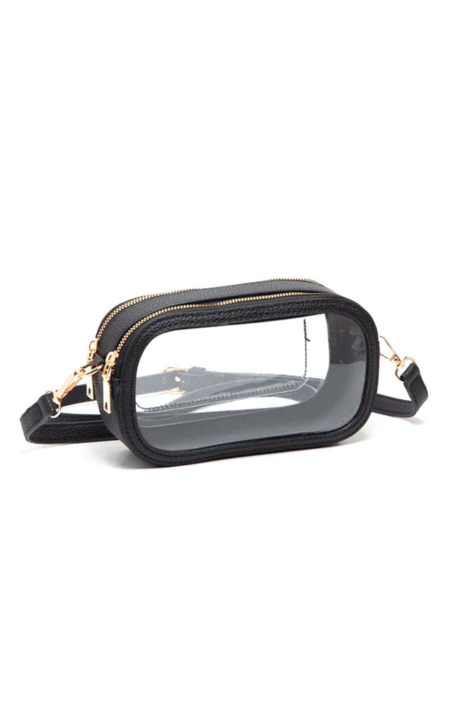 Black Med Rec Clear Crossbody