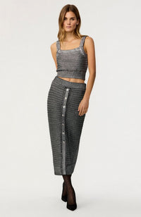 Tani Button Front Skirt