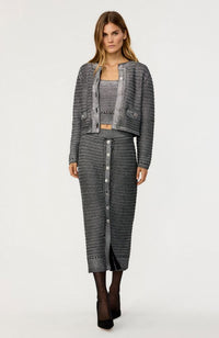 Cecilia Textured Cotton Knit Jacket