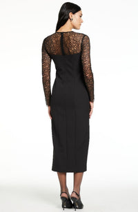 Loretta Lace Combo Midi Dress