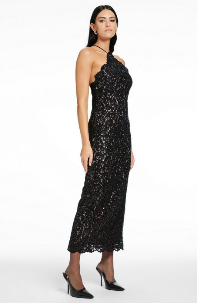 Kitty Halter Midi Dress