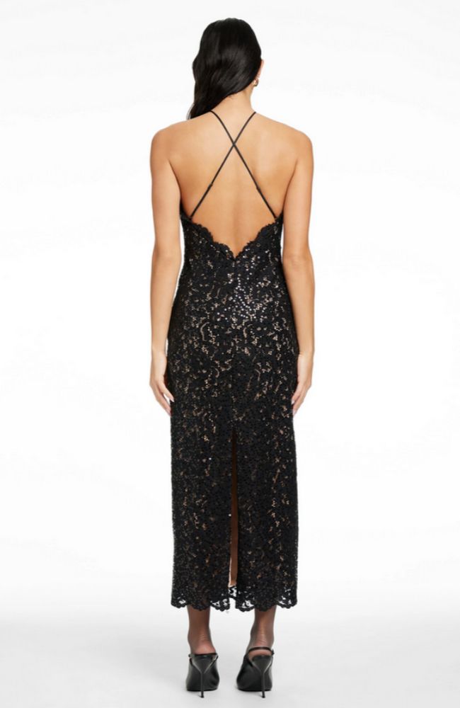 Kitty Halter Midi Dress