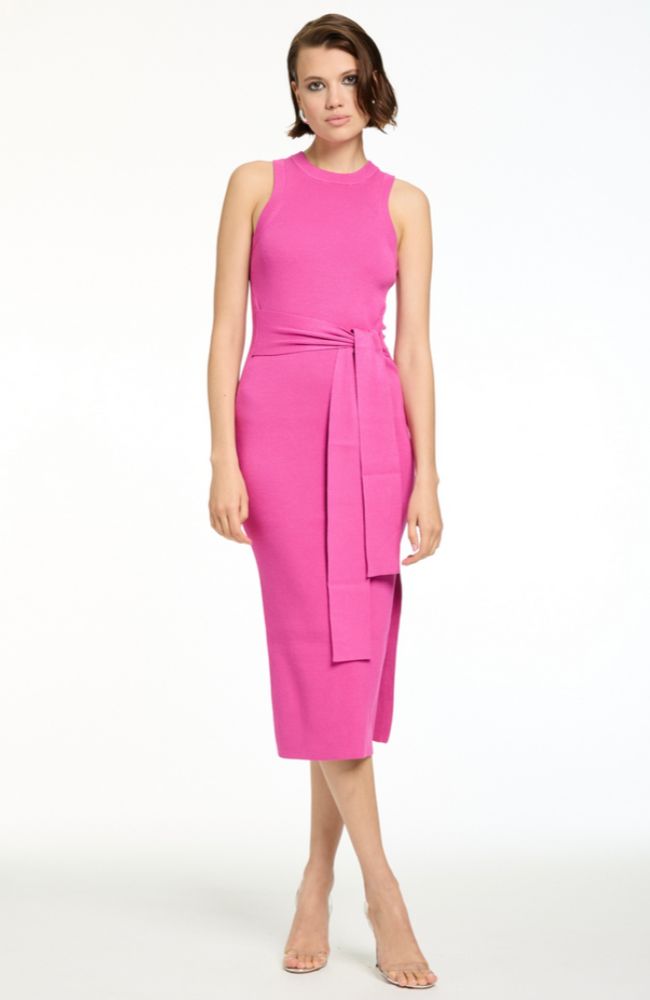 Piper Tie Front Midi Dress