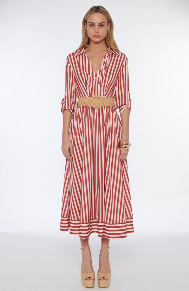 Eva Shirt Dress with Sash Belt