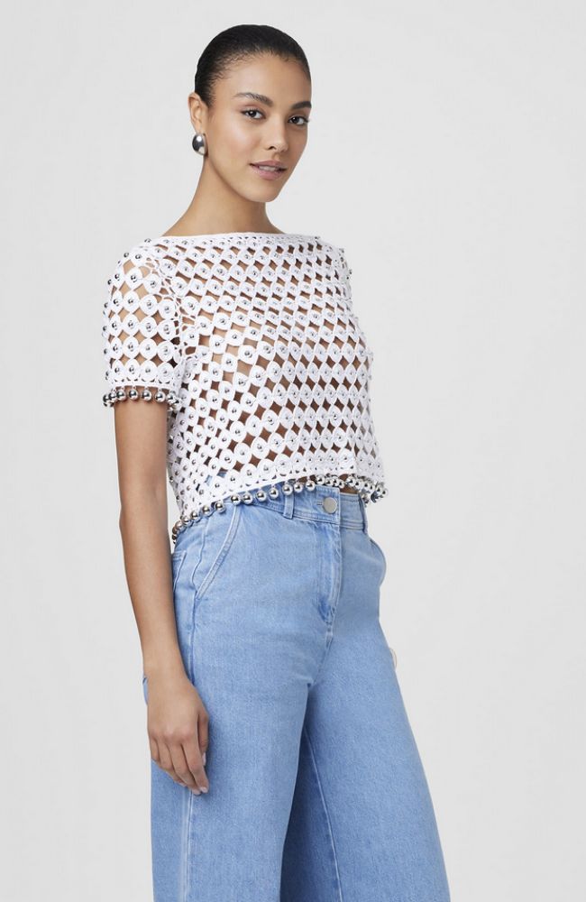 Coco Boat Neck Short Seeve Top