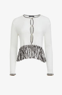 Monroe Long Sleeve Fringe Cardigan