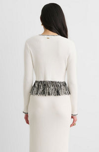 Monroe Long Sleeve Fringe Cardigan