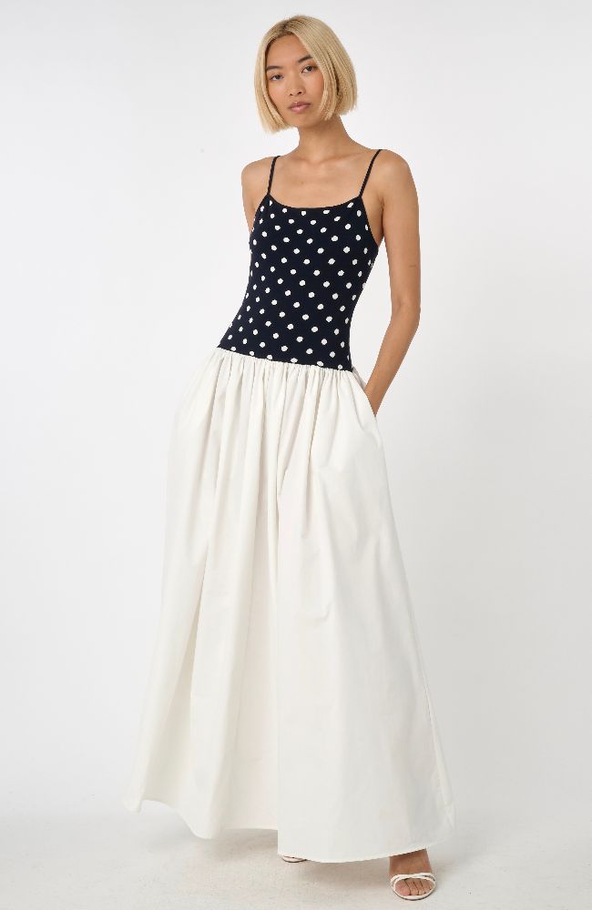 Orielle Drop Waist Midi Dress