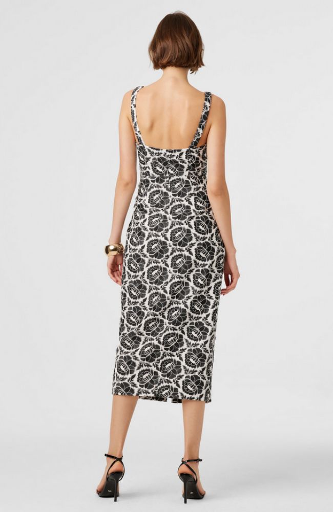 Gia Double Tie Front Midi Dress