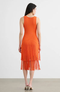 Patricia Midi Dress with Fringe