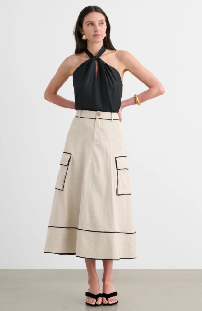 Shiloh High Waist Cargo Skirt