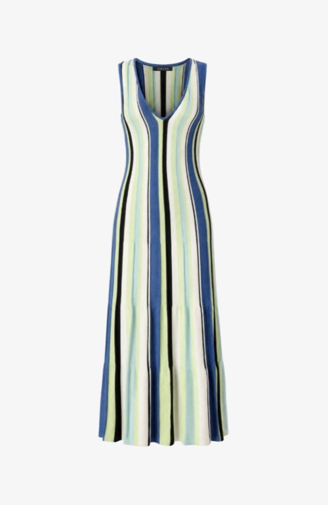 Fifi V Neck A Line Midi Dress
