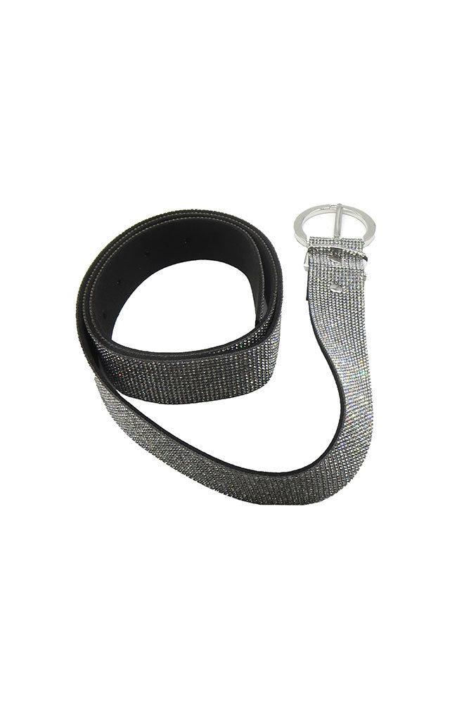 Silver Bling Belt Silver Buckle