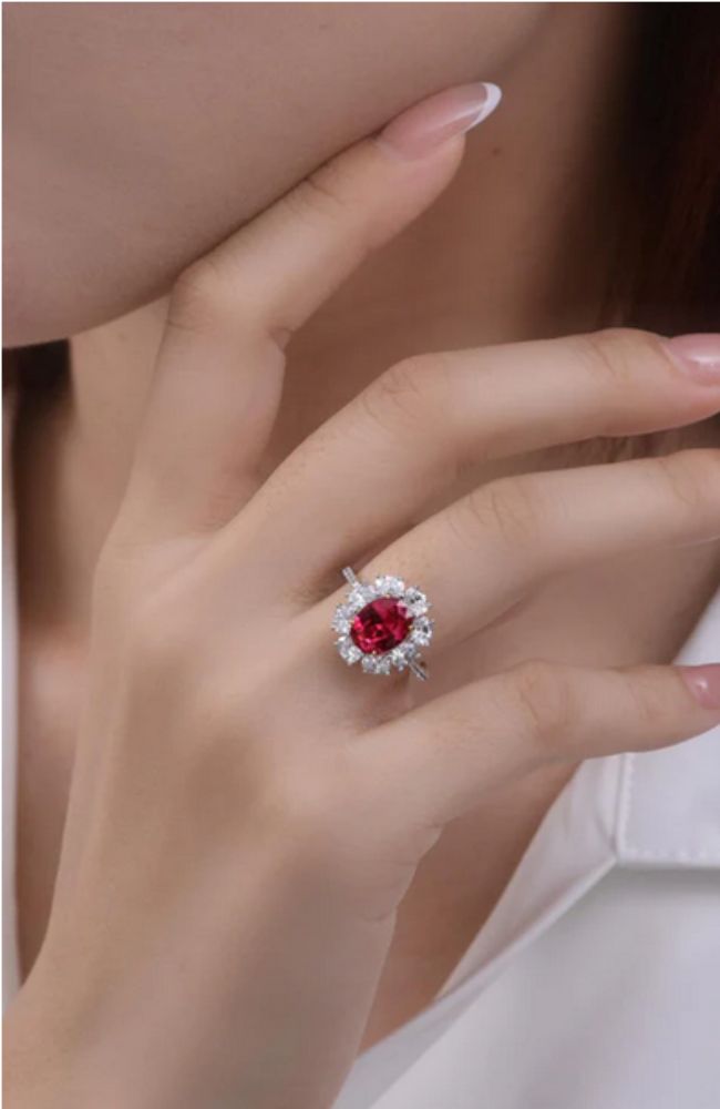 Victoria 13 Ruby Red Ring Size 7