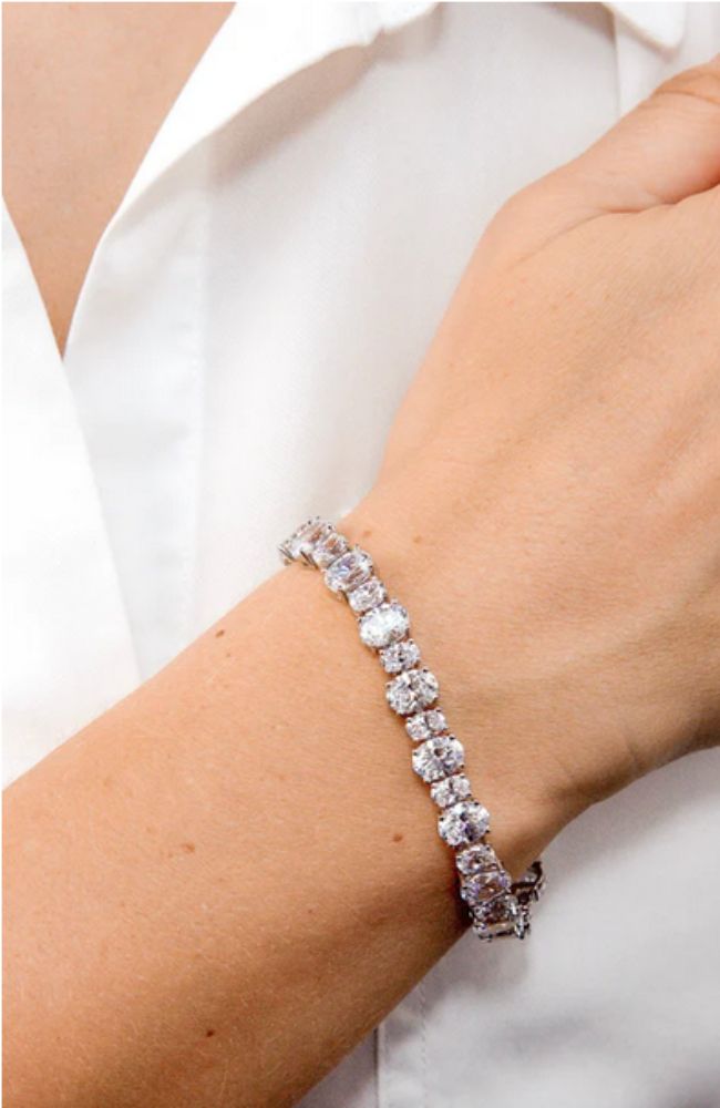 Victoria 24 Diamond White Bracelet 19 cm