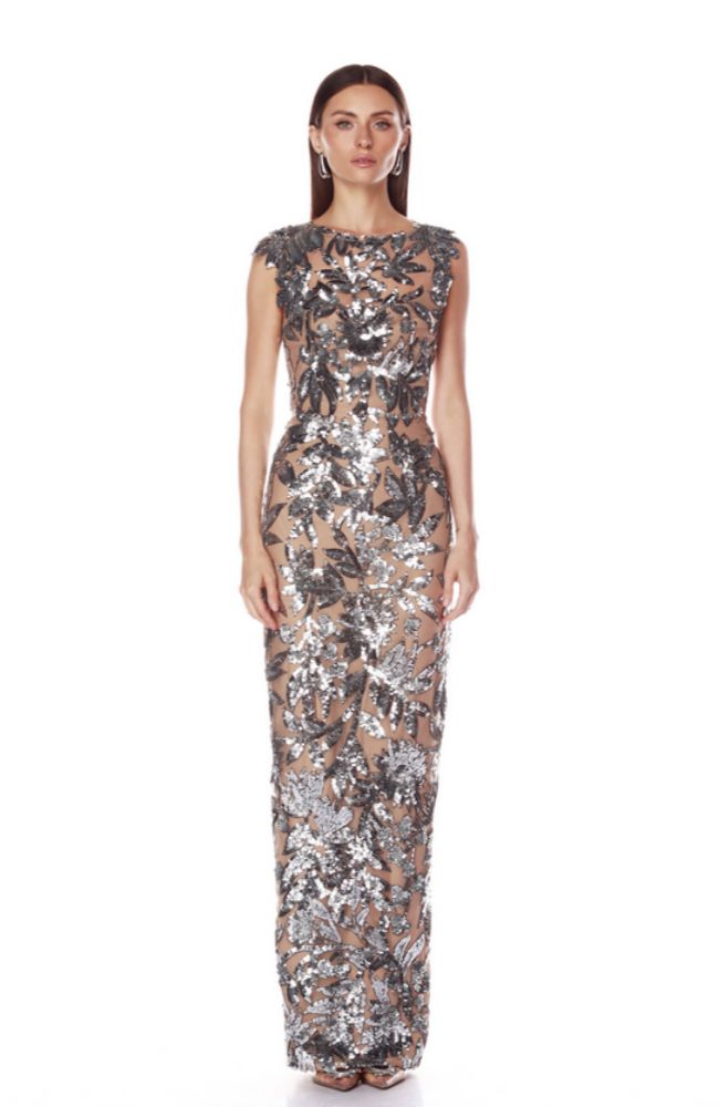 BB-26R-022DS Violet Maxi Dress