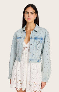 Toddie Crystal Denim Jacket