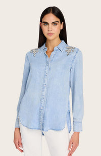 Mitchie Denim Shirt in Lt Blue
