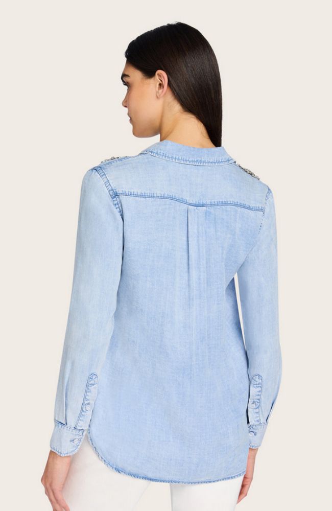 Mitchie Denim Shirt in Lt Blue