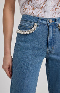 Baylor Pearl Crystal Jeans