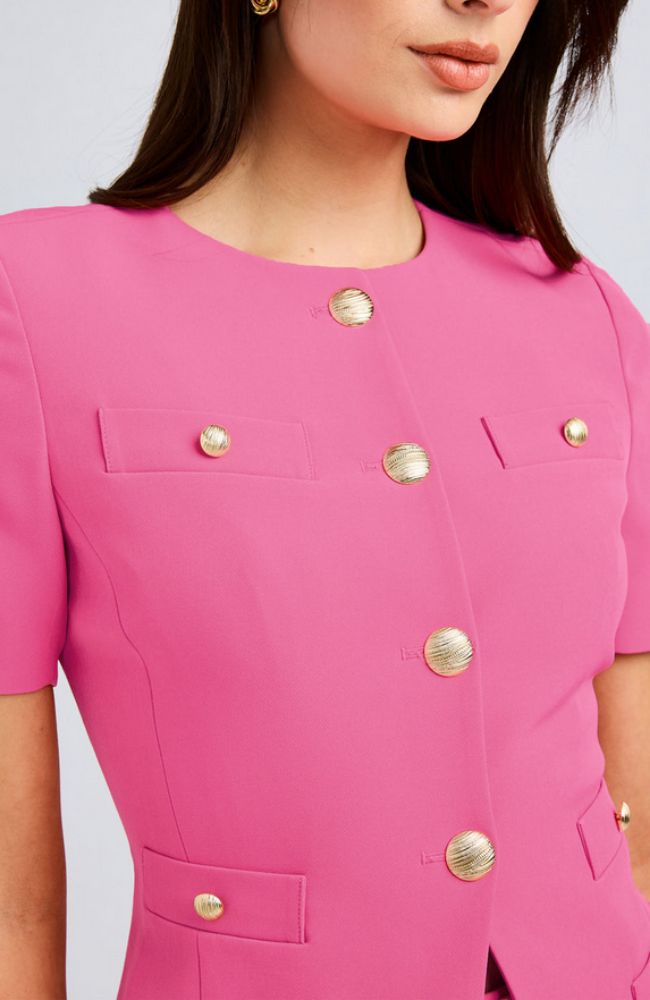 Reyes Crepe Jacket