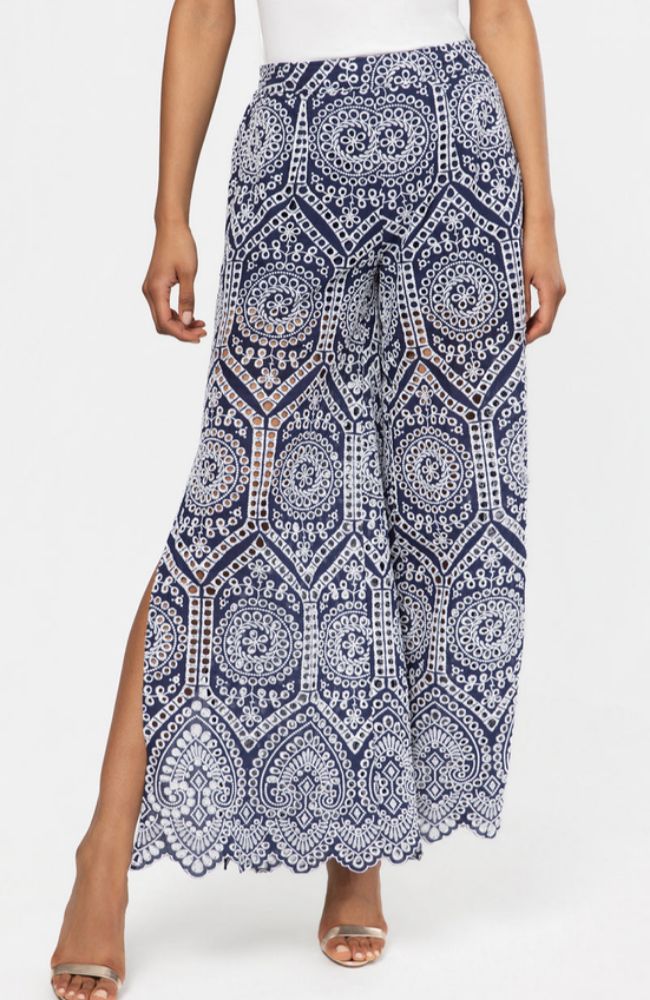 Fifi Cotton Eyelet Pants