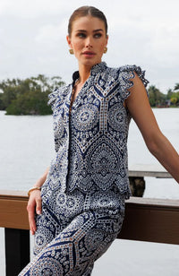Romy Cotton Eyelet Shirt