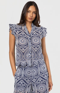 Romy Cotton Eyelet Shirt
