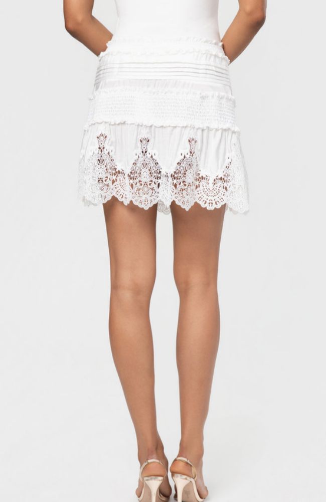 Ilsa Lace Combo Floral Skirt
