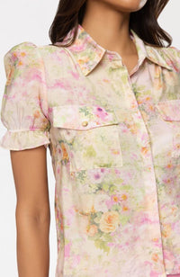 Mina Floral Voile Top