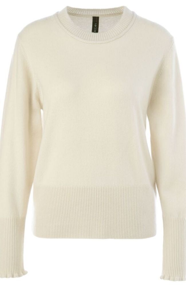 Crewneck Longsleeve Top in Cream