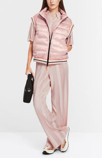 Short Sleeve Vest in Nude