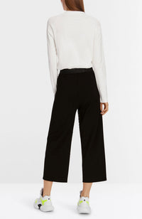 Knit Crop Pant in Grey Black