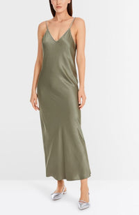 Slip Dress with Rhinestone Cord