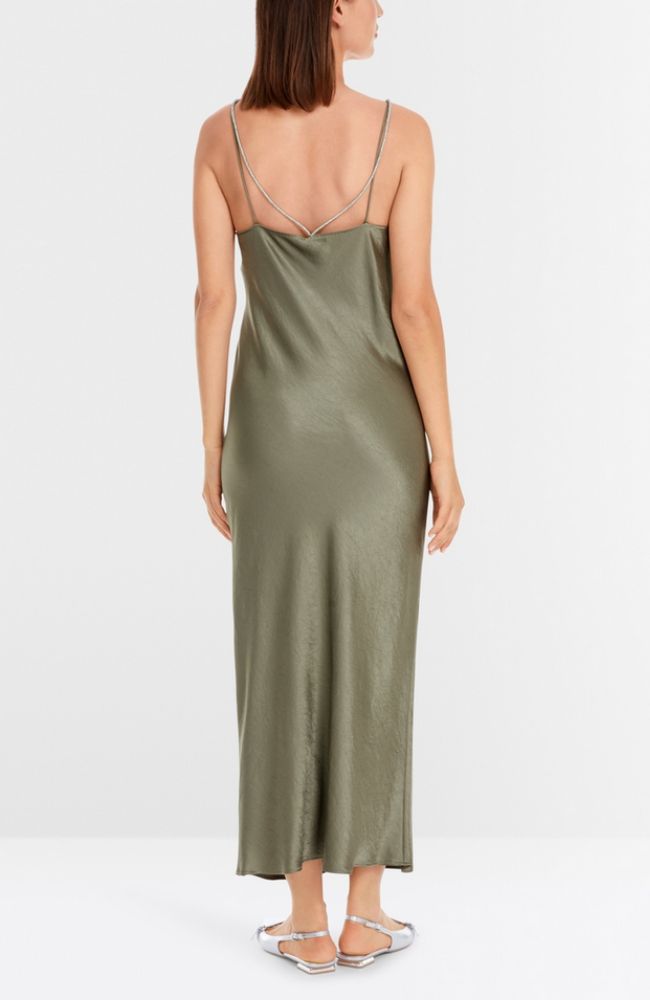 Slip Dress with Rhinestone Cord