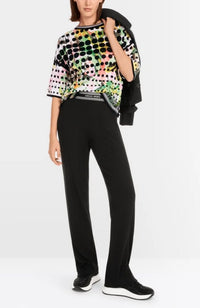 Printed Short Sleeve Sweater