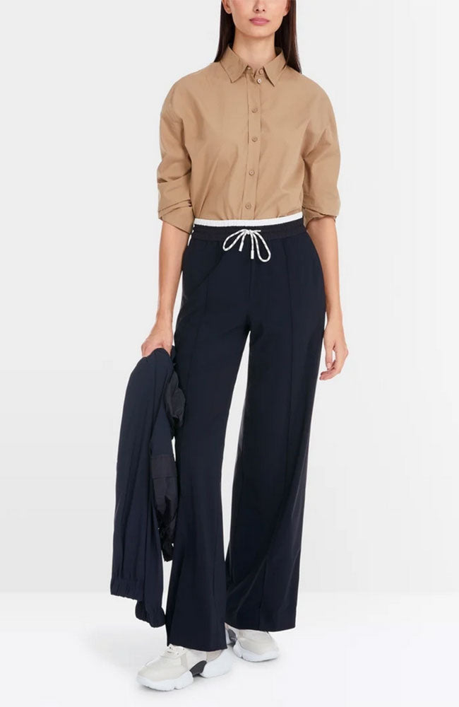 Drawstring Waist Stripe Pant